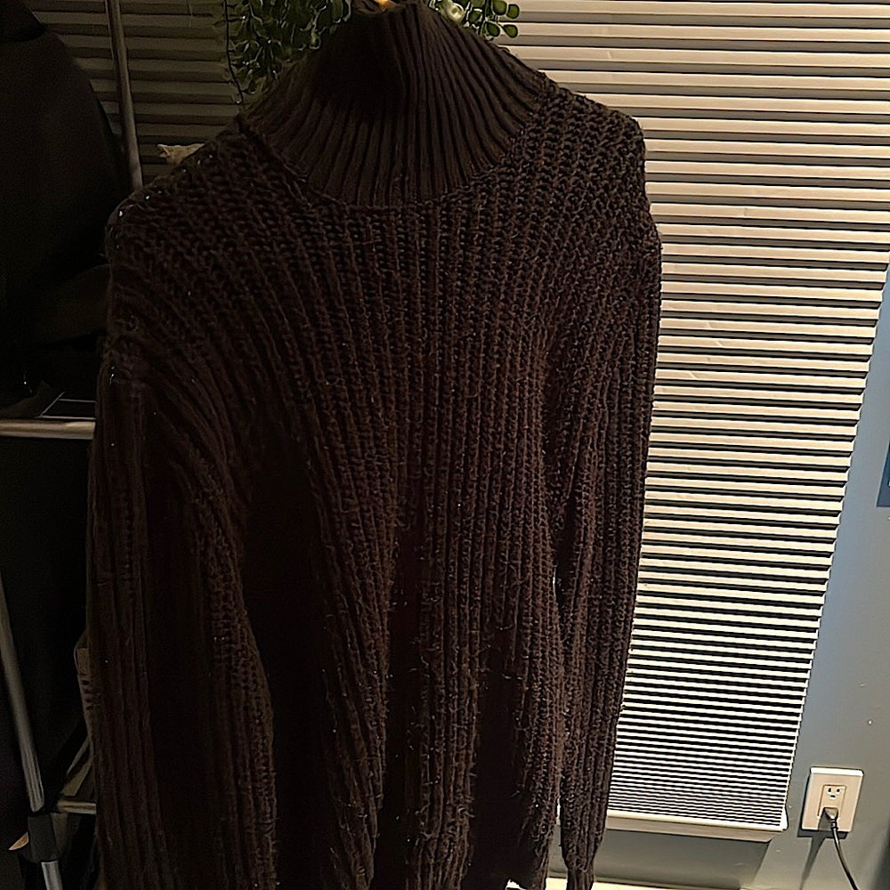 Heavyweight fisherman rib roll neck jumper in black! ASOS DESIGN